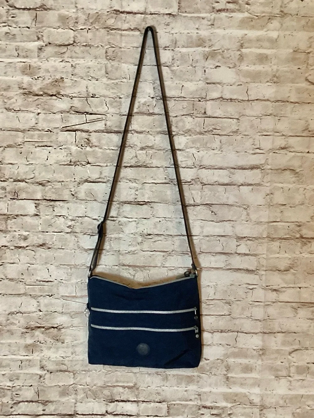 Kipling navy Alvar nylon crossbody purse